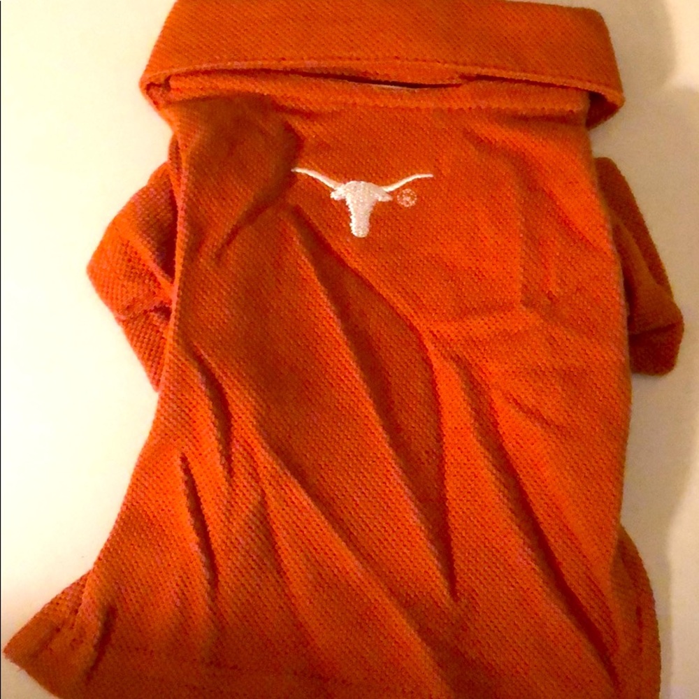 Dog  sports 🏈 polo Texas Long Horn embroidered
